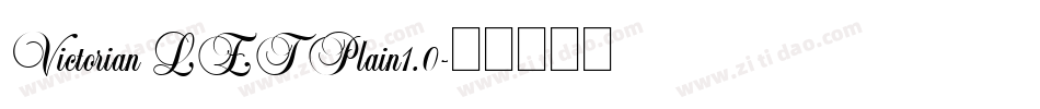 Victorian LET Plain1.0字体转换
